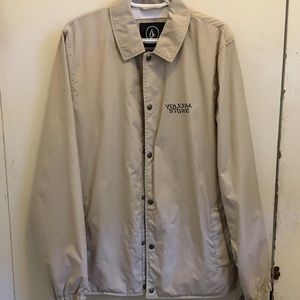 Beige Volcom Stone Windbreaker